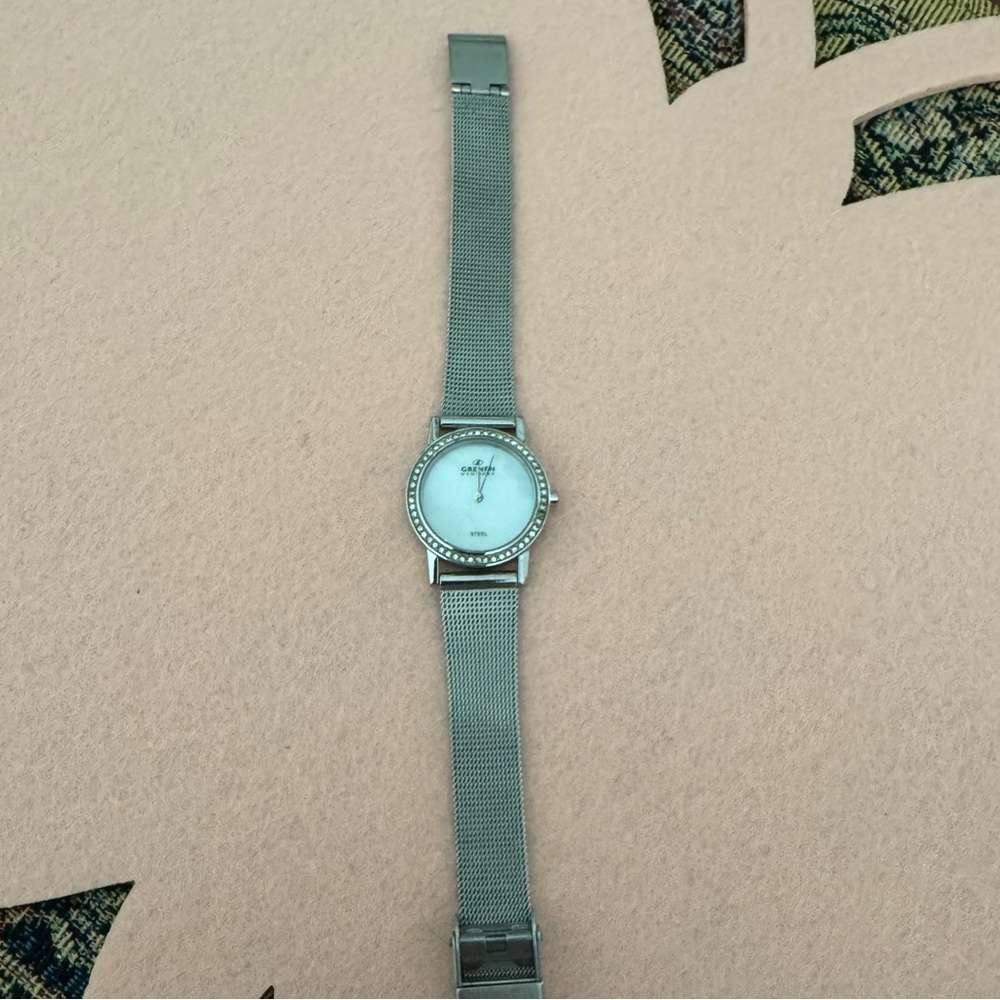Grenen Denmark Silver Mesh Strap Watch VGC